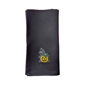 Tovagliolo Halloween Con Ricamo Zucca, Scheletro O Mummia
