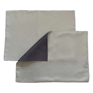 Set Di 2 Tovagliette All'americana Antimacchia Retinato Grigio - Retinato Antracite