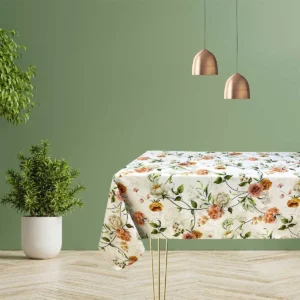 Tovaglia A Fiori In Cotone 100% Su Misura