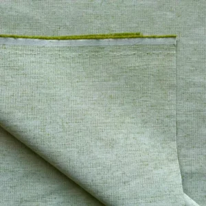 Tessuto Verde Tinta Unita Abbinato Alle Righe Verdi