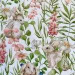 Tessuto Primavera Conigli